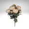 23" Artificial Beige Peony Bush – 10 Bloom Silk Flower Stems-85323-BEIGE